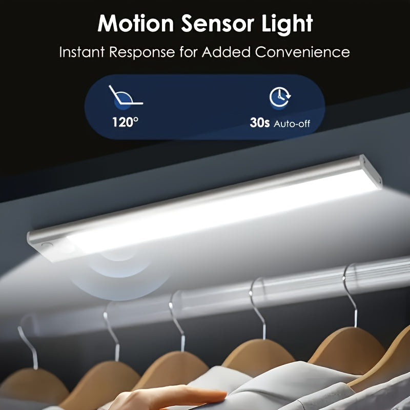 Conjunto de 2 luminárias inteligentes LED recarregáveis via USB com sensor de movimento