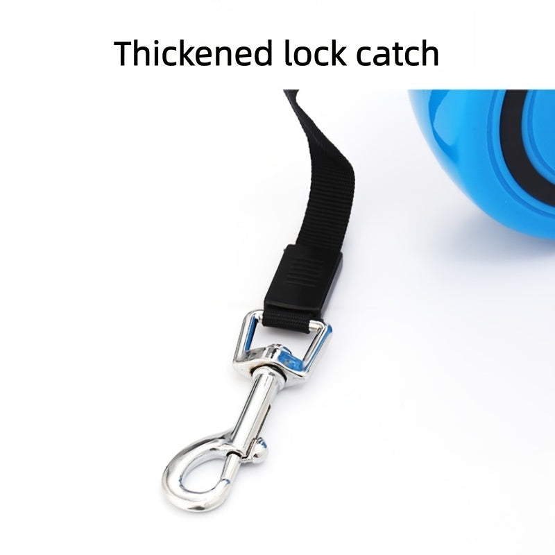 Guia retrátil automática para cães com estampa de bolinhas - Guia autorretrátil adequada para filhotes e cães, lavável na máquina - Ideal para passeios, treinamento e aventuras ao ar livre.