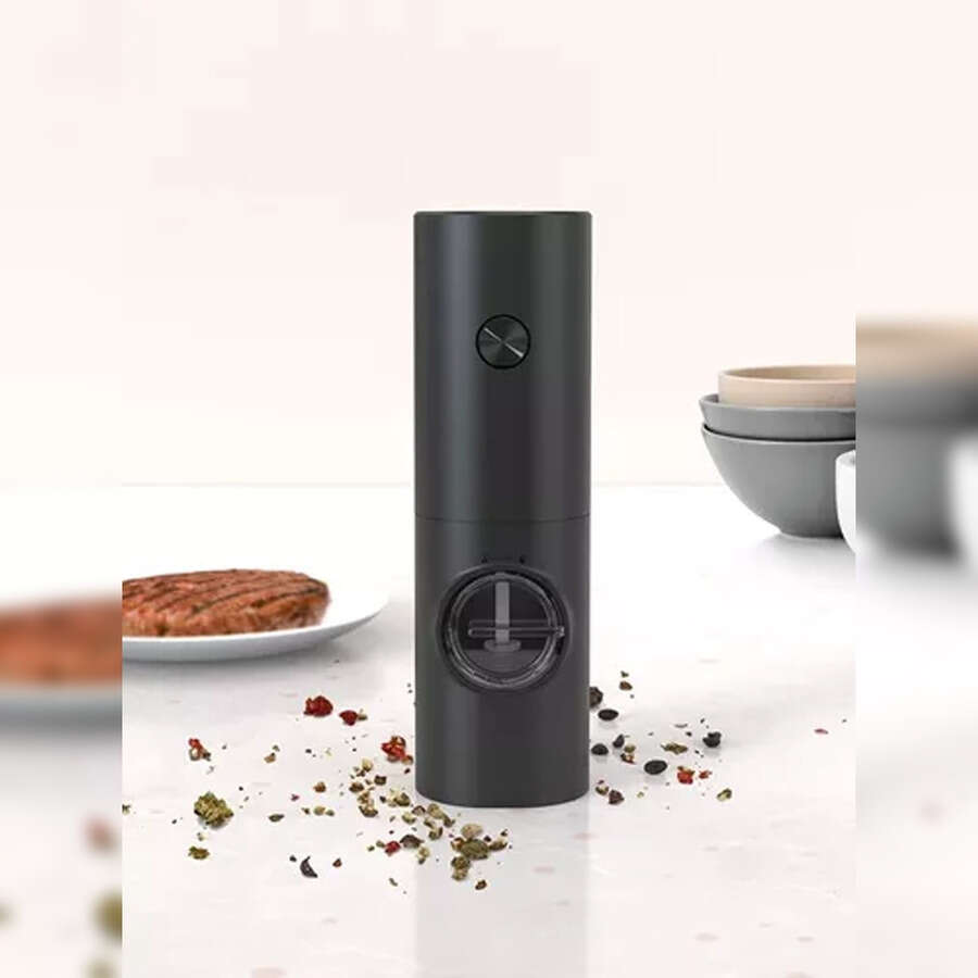 Melhor moedor elétrico automático de sal, pimenta e especiarias com ajuste de moagem.