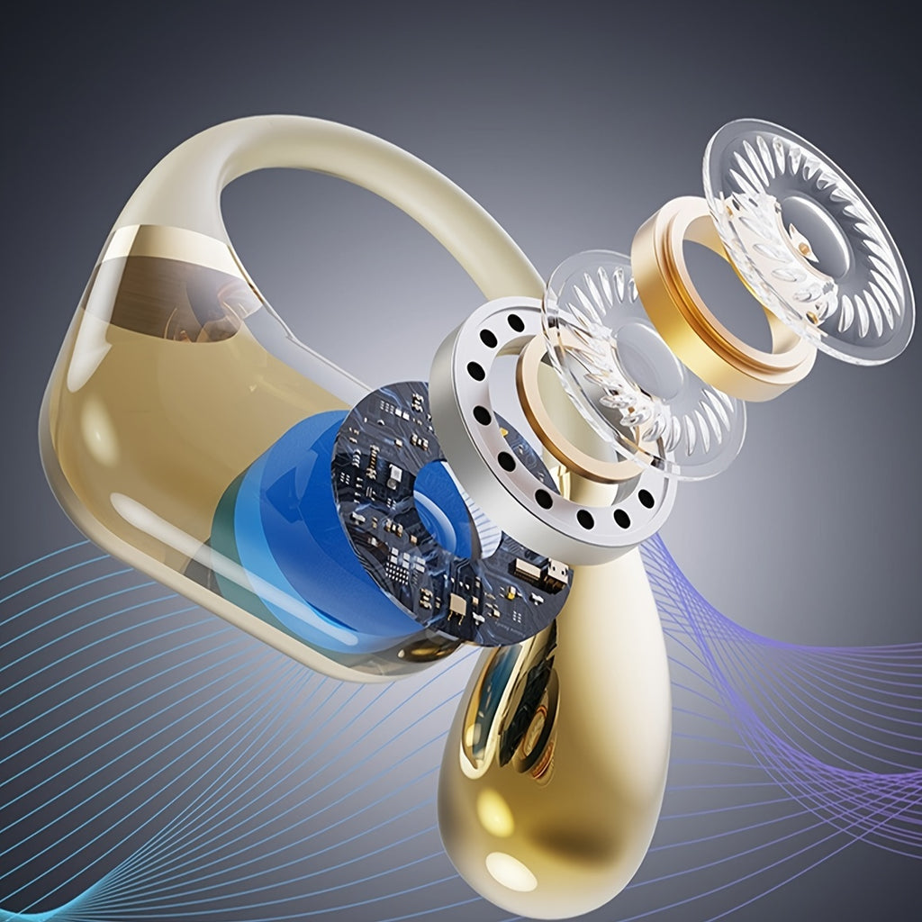 Novo fone de ouvido sem fio Senyang True Wireless On-ear para música, graves Hi-Fi, som estéreo 9D, chamadas em HD, compatível com Android e iPhone, fones de ouvido esportivos, fones de ouvido inteligentes