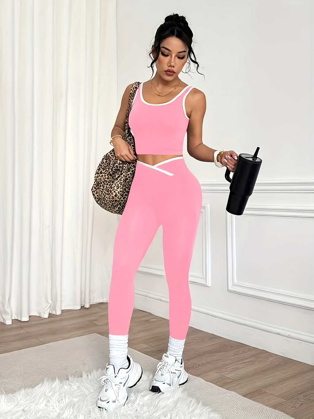 Conjuntos top e  calça Feminino