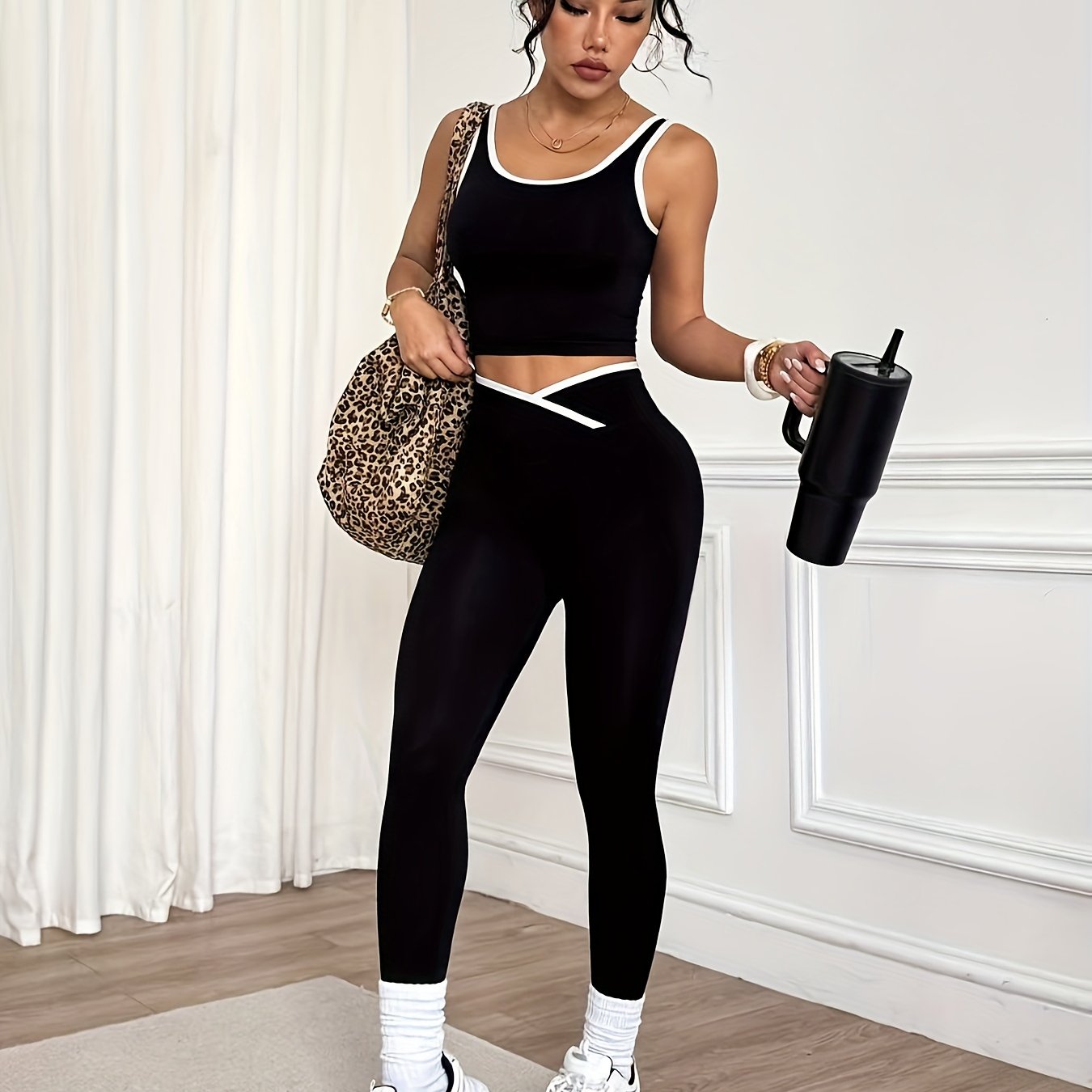 Conjuntos top e  calça Feminino